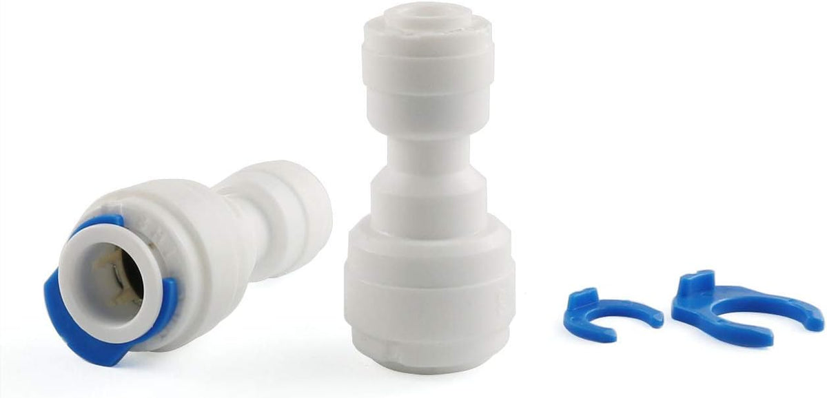 5PCS 1/4inch to 3/8inch OD Quick Straight Push Connector Water Tube Pipe Fitting Kit Z51267