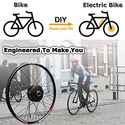 48V 1000W 1500W Rear Drive Hub Motor Ebike Conversion Kit, 27.5inch W8553