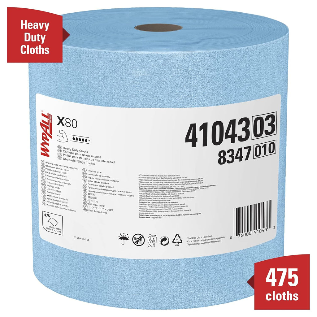 Blue Heavy Duty Cloths Jumbo Roll Q793