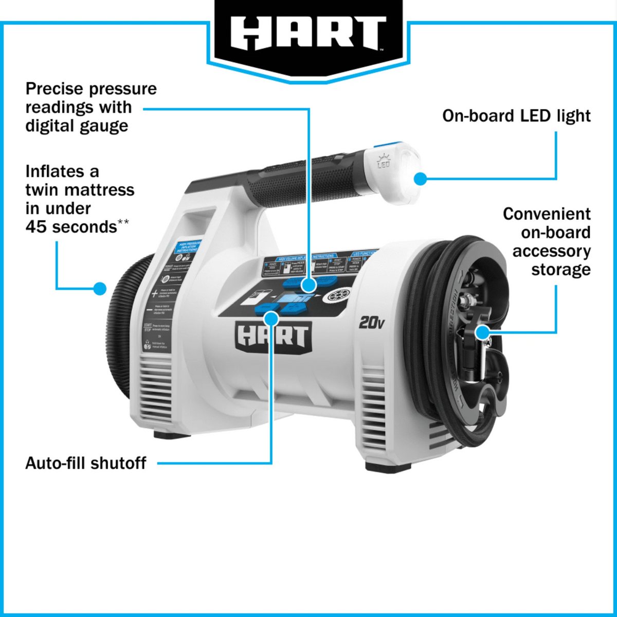 Cordless Dual Function Digital Inflator X938