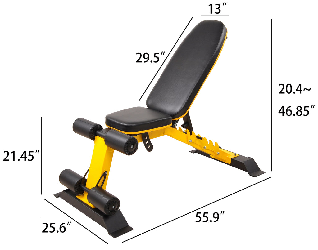 Adjustable Foldable Weight Bench 800-Pound Capacity D887