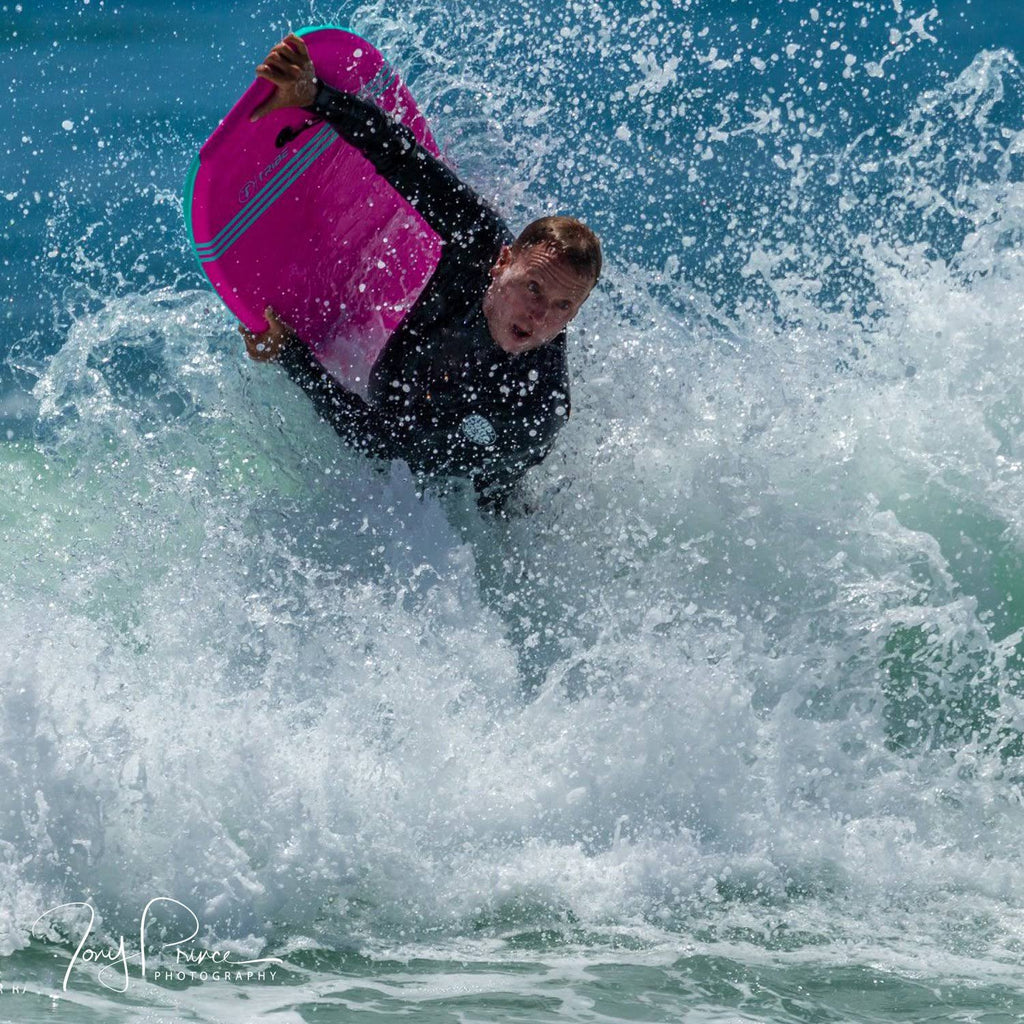 Turquoise Black White Bodyboard A412