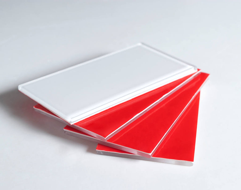 3x22 x 6x22 x 5mm Glass Peel & Stick Subway Tile - 8 Square Feet per Carton - Super White I19658