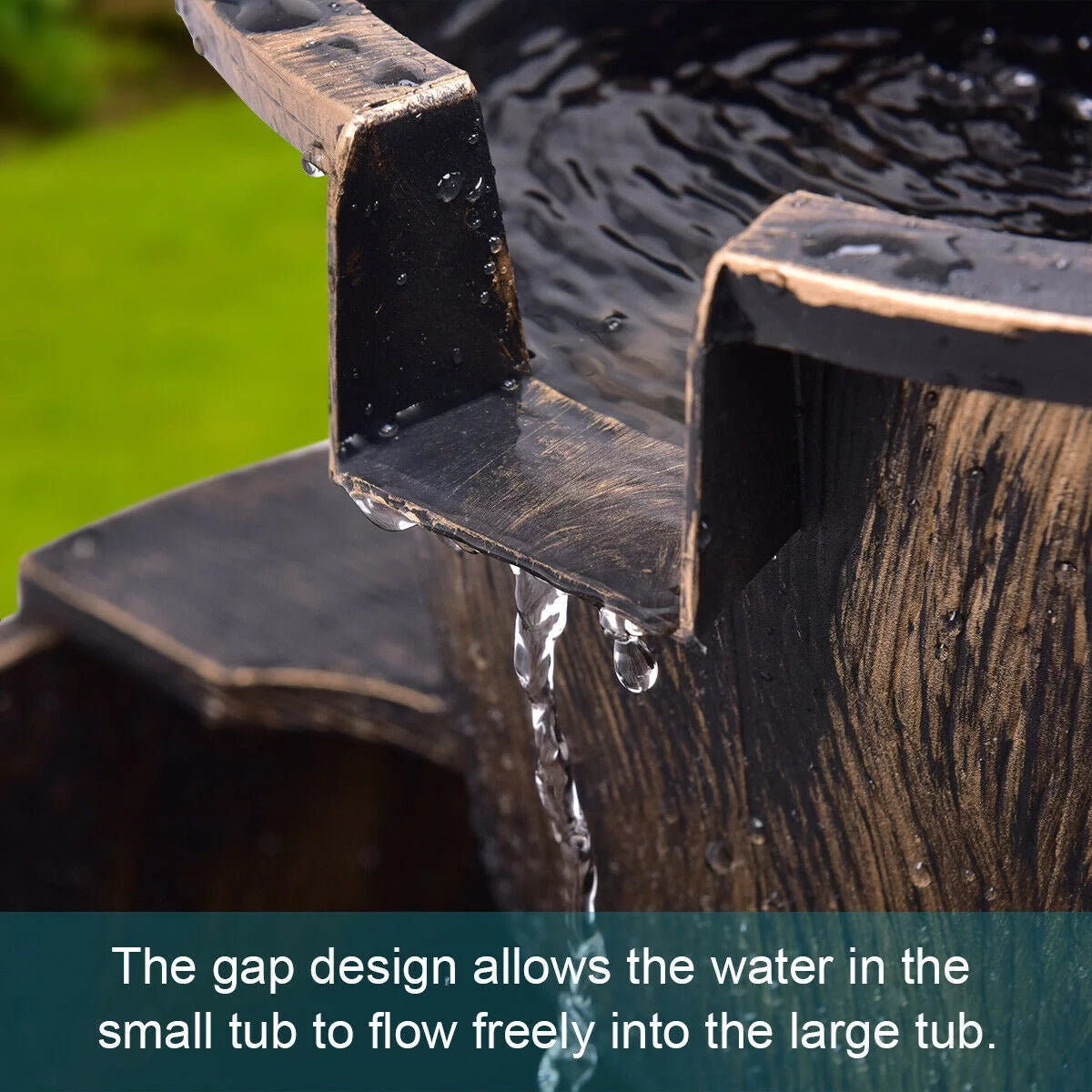2 Tier Barrel Water Fountain Q4774