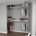 Contemporary Closet System in Maple and Silver N554309