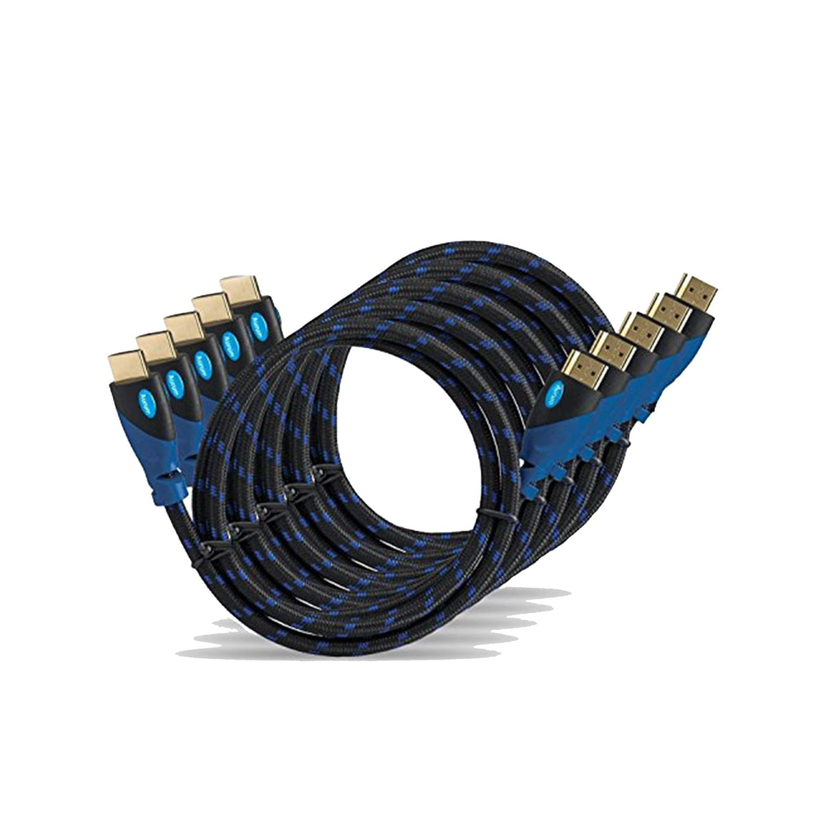 1.5 Ft Braided HDMI Cable with Ethernet, 5 Pack P8959