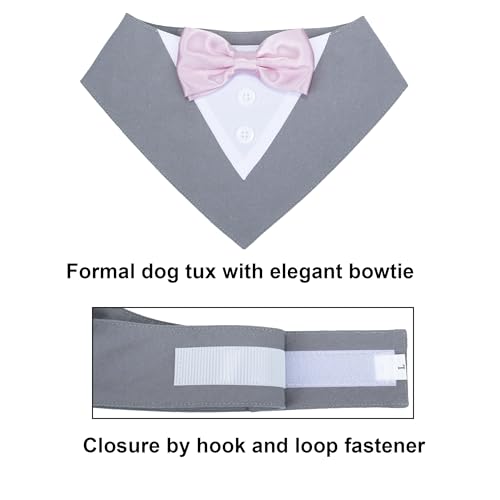 Red Plaid Dog Christmas Collar with Bowtie D95822