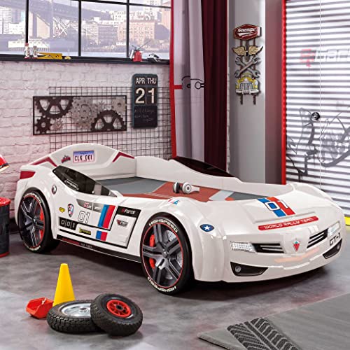 Black Kids Race Car Bed Frame R64355