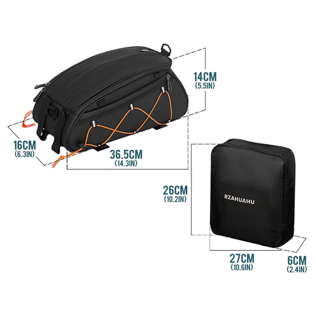 Bike Pannier Set 3 in 1 Rear Rack Bag with Hanging Side Bags K568