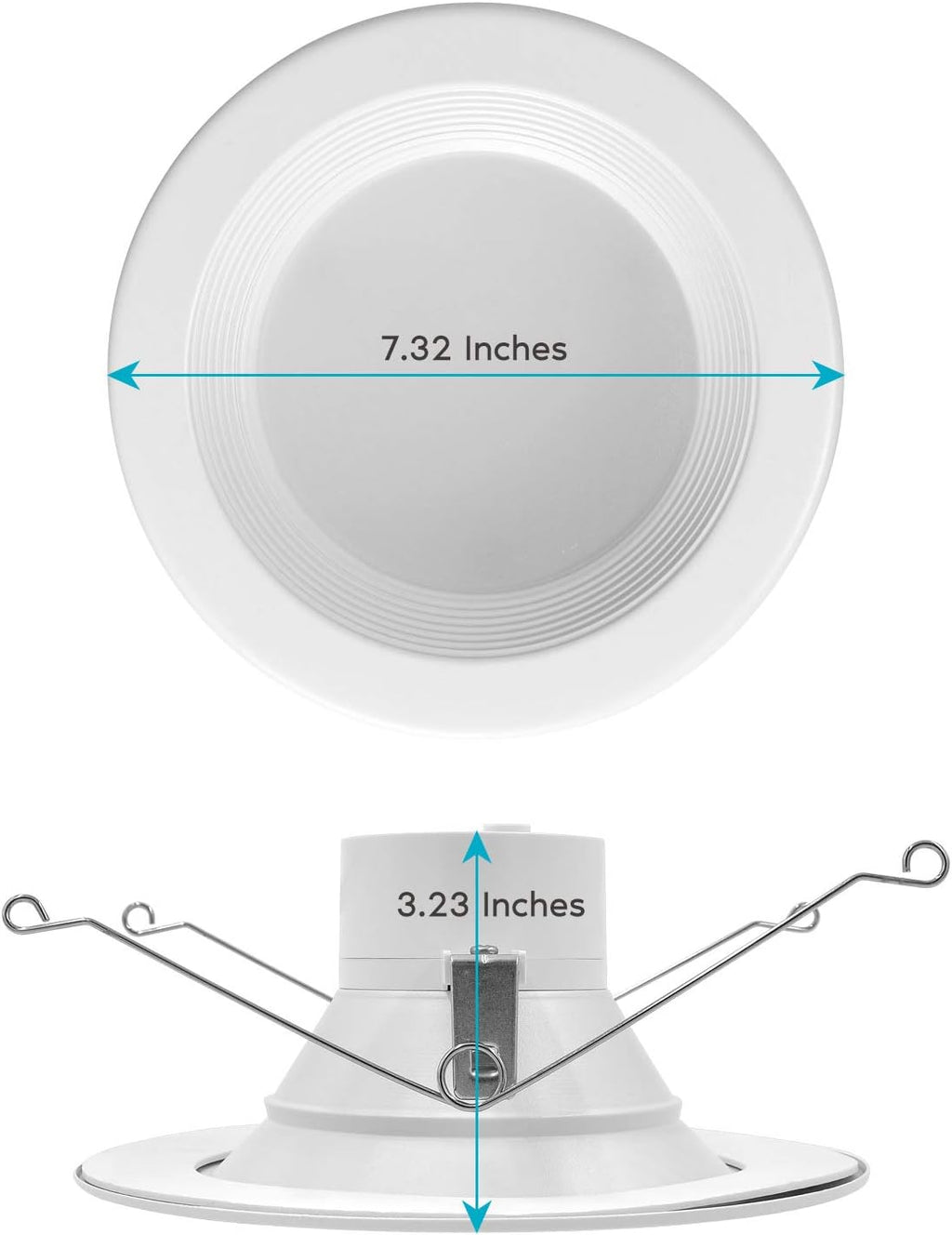 5/6 Inch LED Recessed Retrofit Downlight, 14W, Color Selectable, Dimmable, 4 Pack K494026