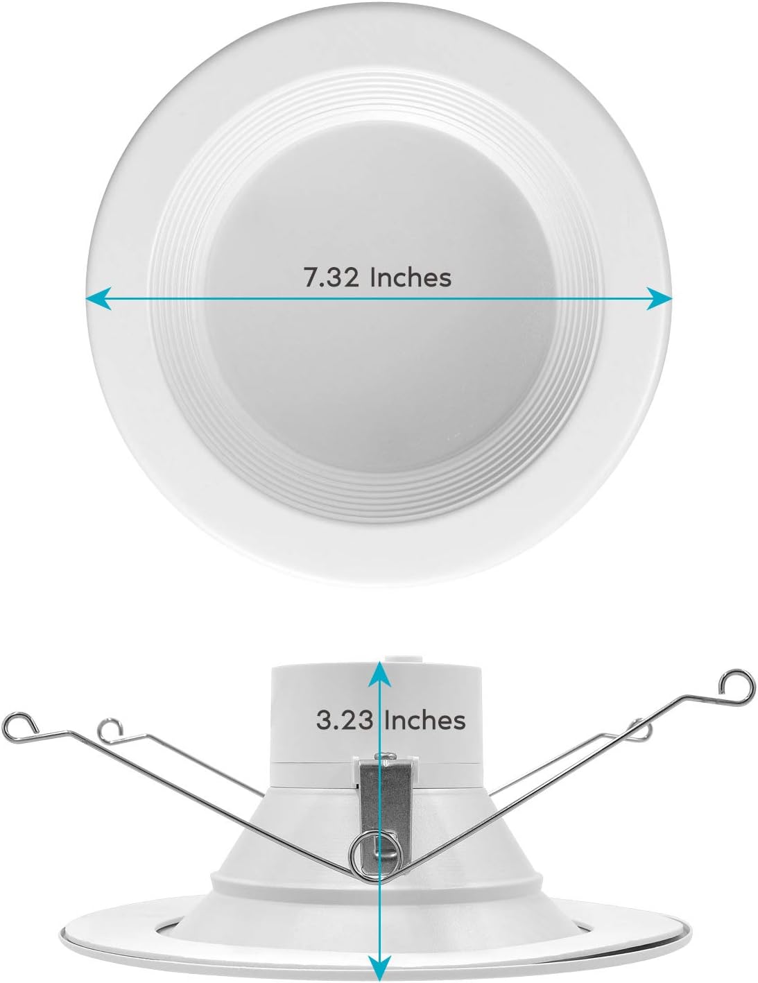 5/6 Inch LED Recessed Retrofit Downlight, 14W, Color Selectable, Dimmable, 4 Pack K494026