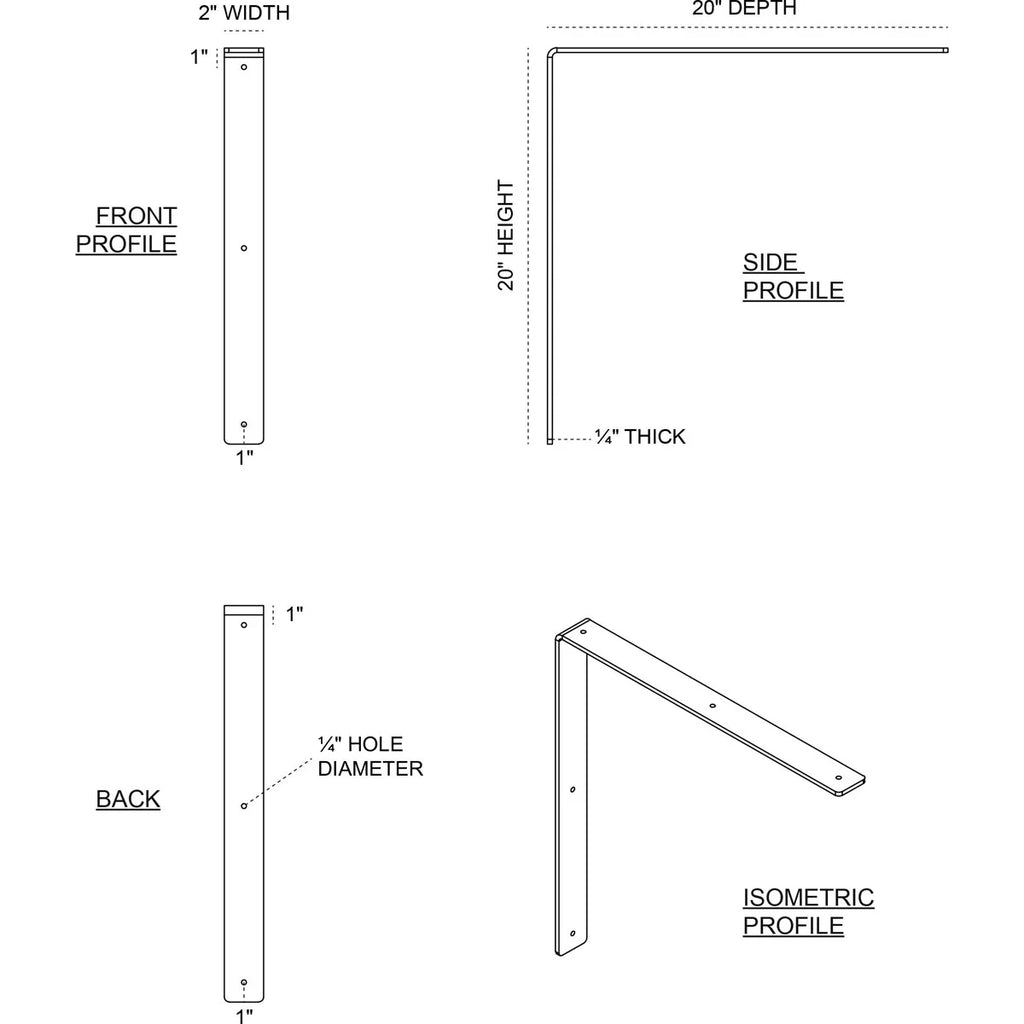 Stainless Steel Hamilton Bracket (6-Pack) D59625