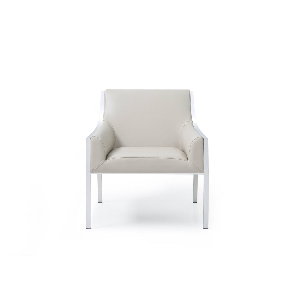 Taupe Leather Leisure Armchair P4654