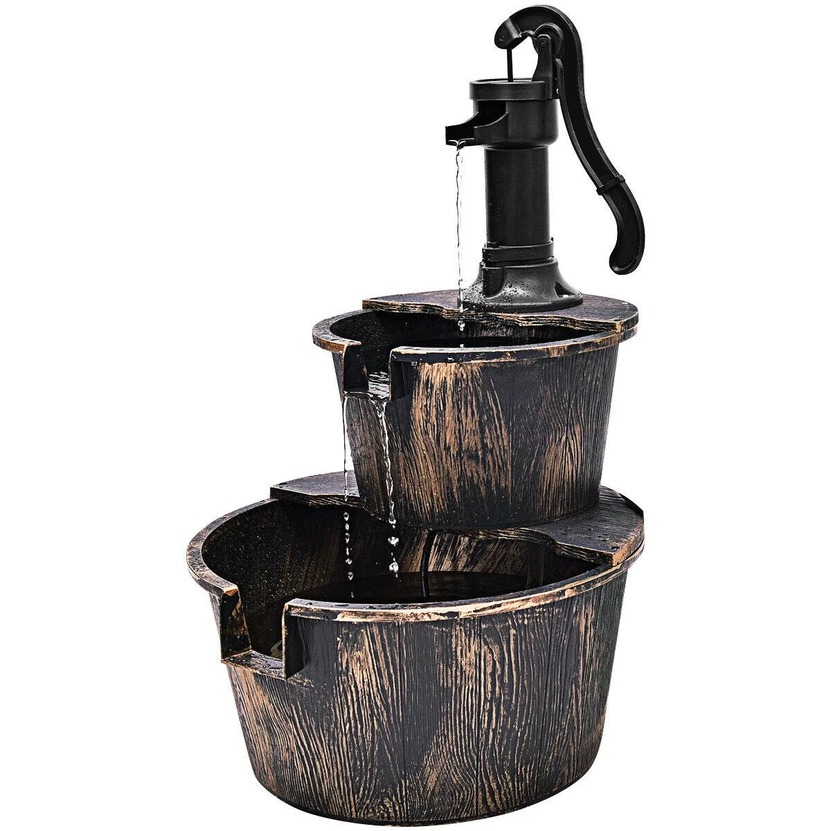 2 Tier Barrel Water Fountain Q4774
