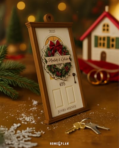 4" Wooden Hanging Christmas Ornament W3405