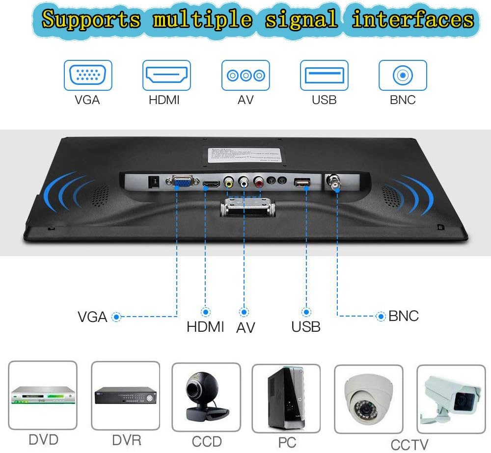 1024x768 HD CCTV Monitor with Built-in Speaker B172365