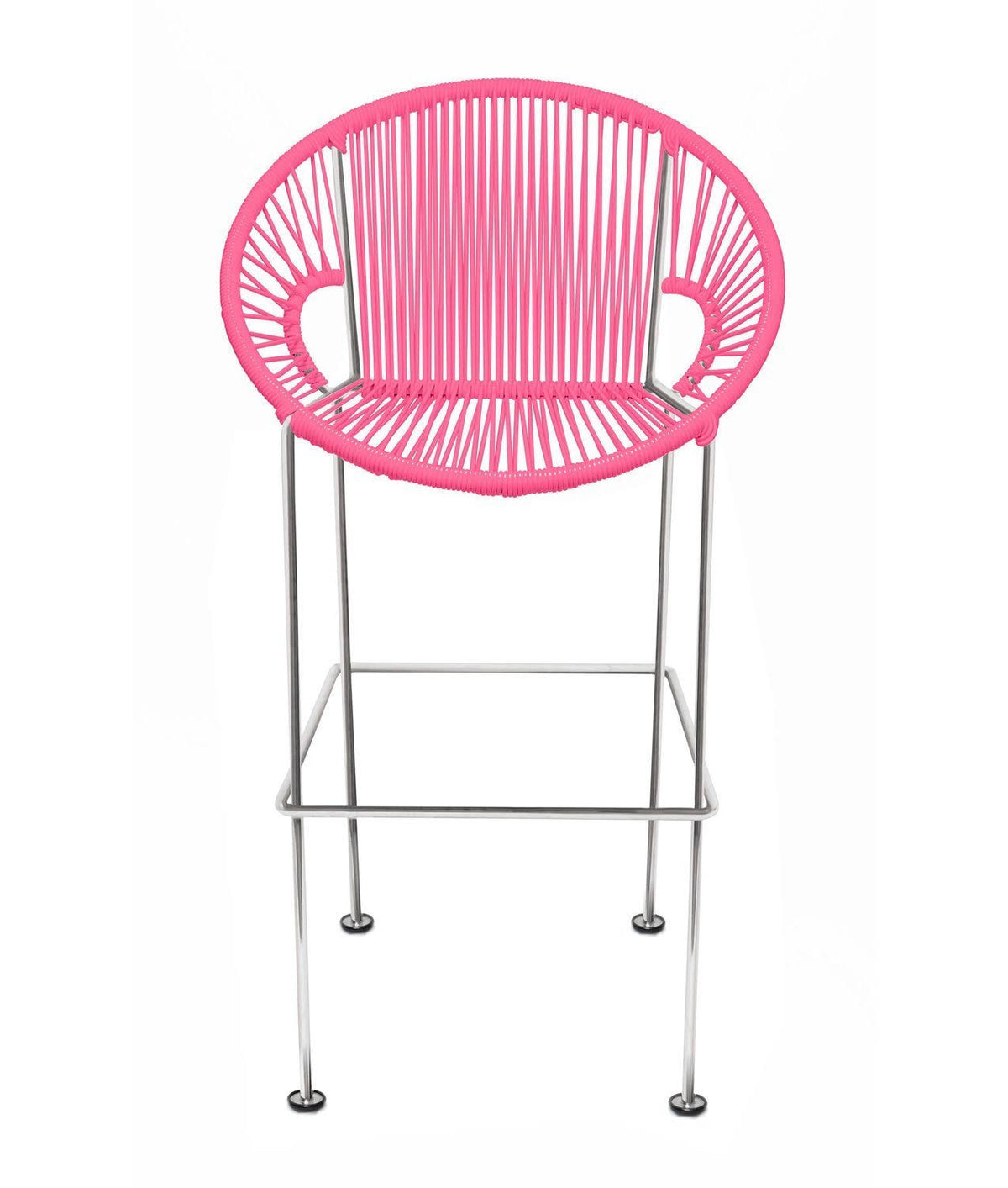 Pink / Chrome Bar Height Stool X952552