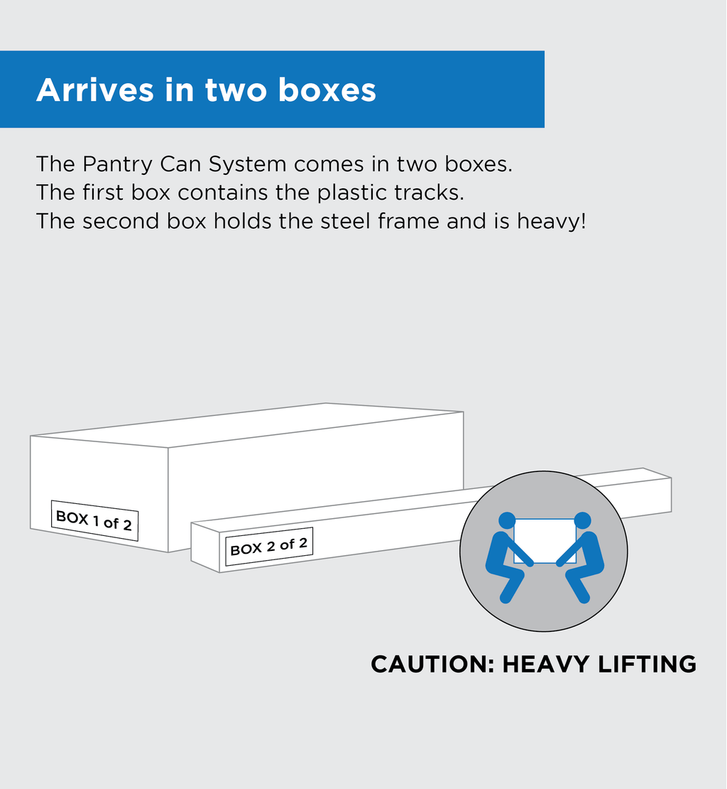 Pantry Organizer Medium-Sized Can Food Storage Rotation System P5649