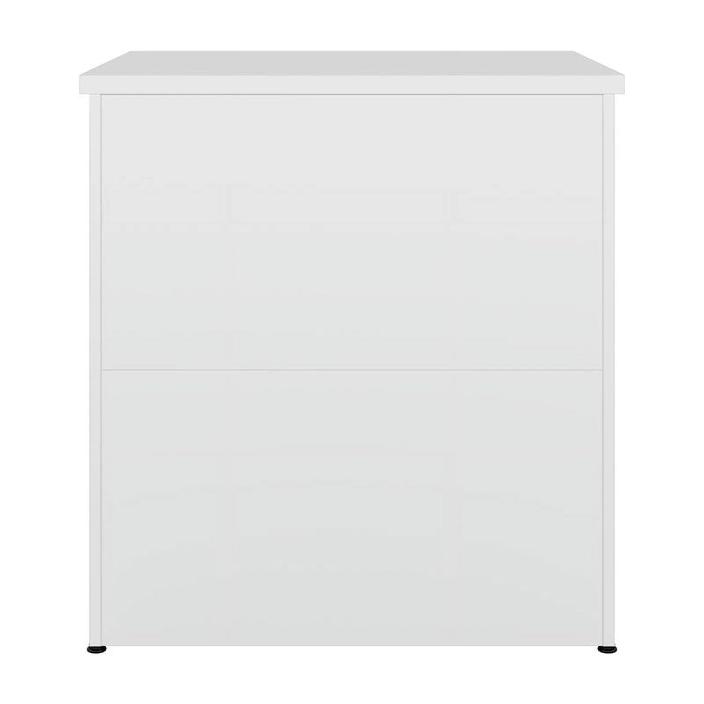 2-Drawer Engineered Wood Lateral File Cabinet in Pure White K85217