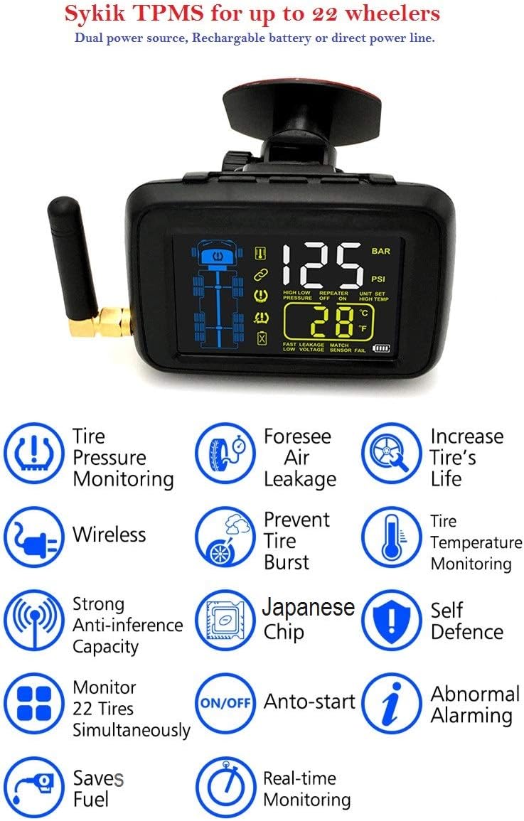 Real Time Tire Pressure Monitoring System with Theft Sensors K701115