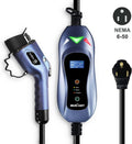 Portable EV Charger 240 Volt 25ft Cable 32 Amp Adjustable Plug-in Charging Station T742974