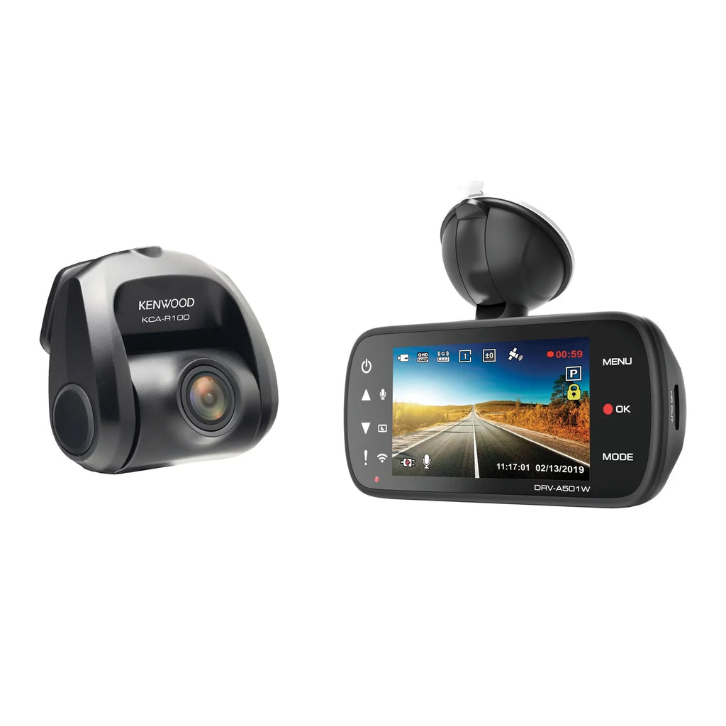 Dual-Camera Wide-Quad HD Drive Recorder with 3-Inch LCD K265