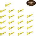 20 E-Track Ratcheting Straps, 2 x 12 Heavy Duty Yellow Polyester Tie-Down Straps C3453