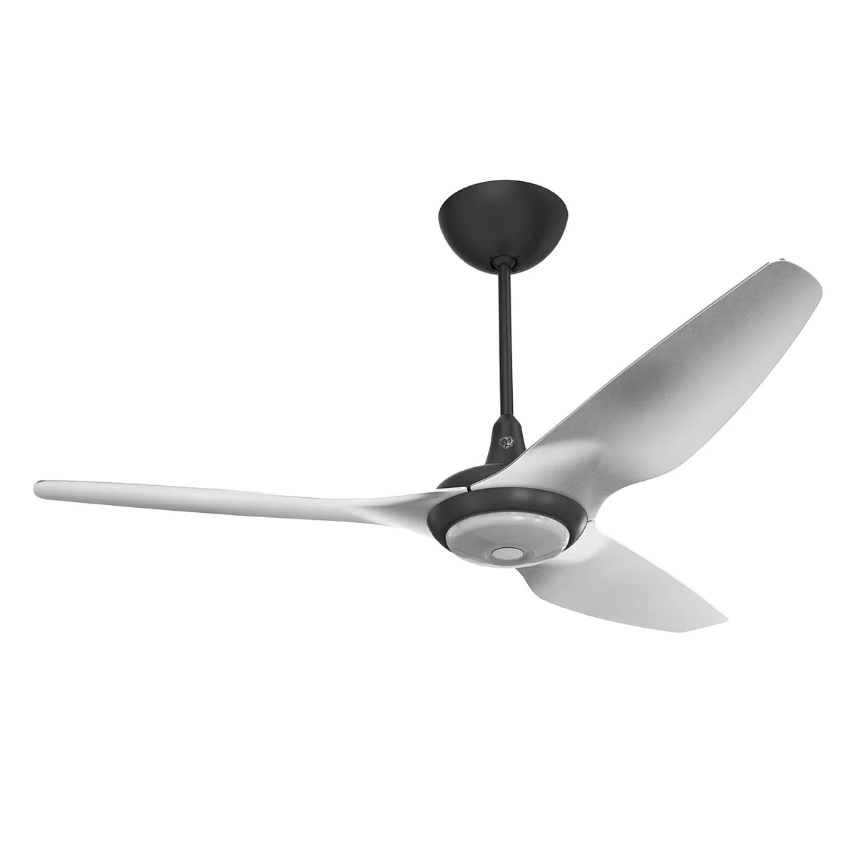 60 Ceiling Fan with Brushed Aluminum Blades and Black Finish Q66699