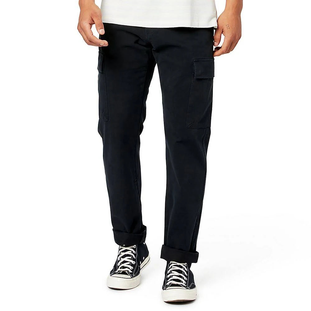Men's Straight Fit Cargo Pants, Size 34 x 30, Black N959