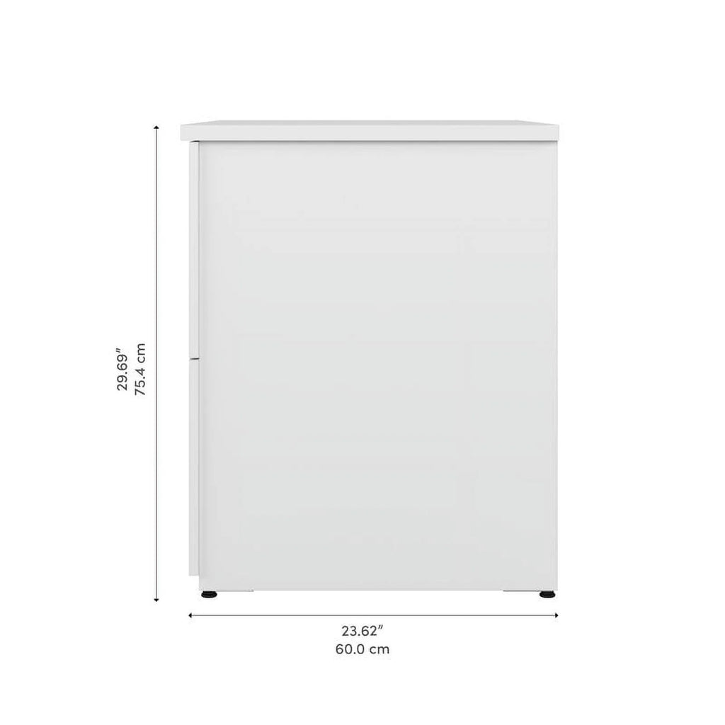2-Drawer Engineered Wood Lateral File Cabinet in Pure White K85217