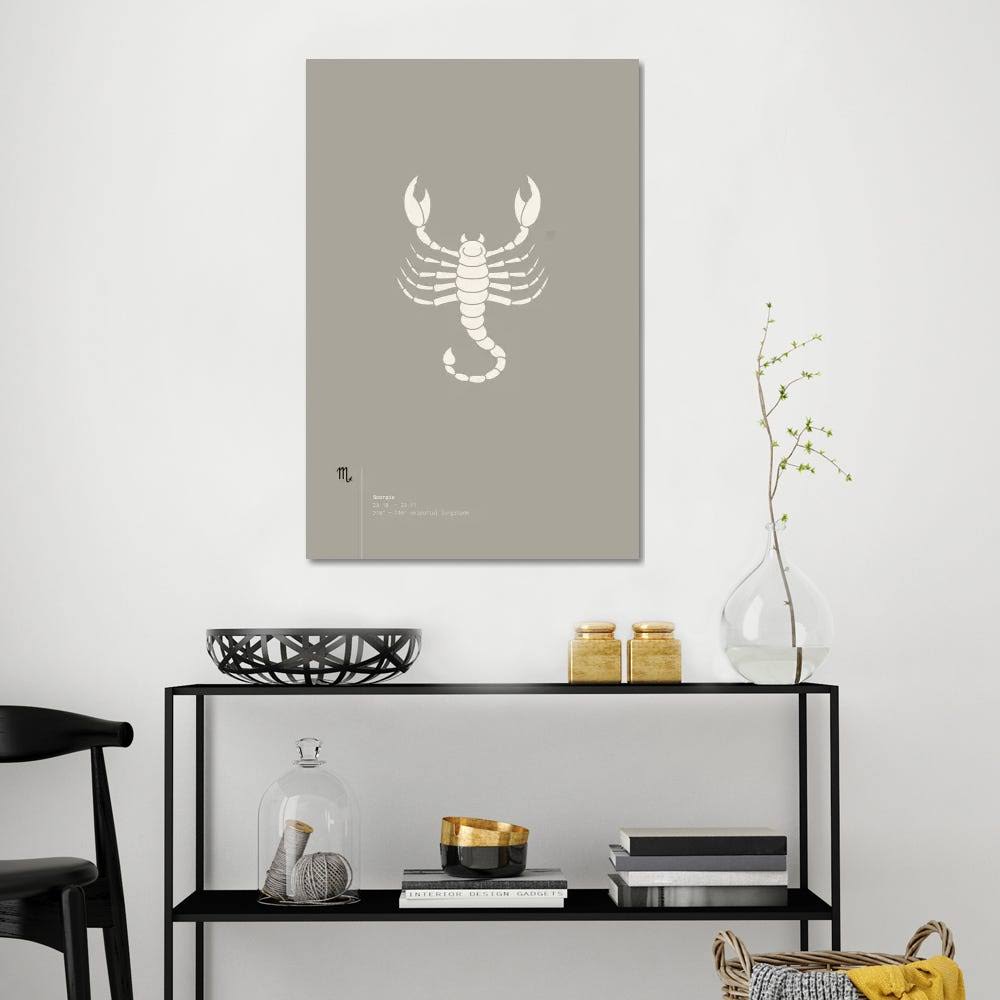 Scorpio Canvas Art U8056