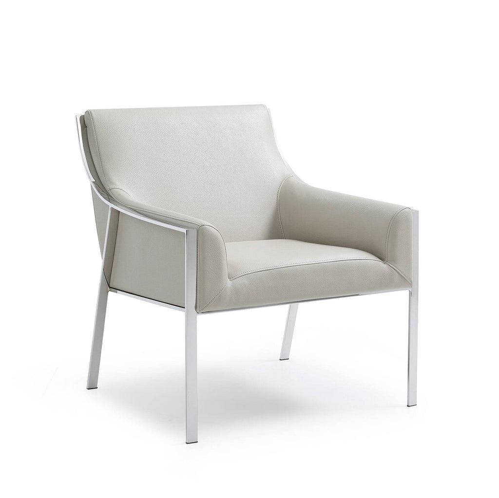 Taupe Leather Leisure Armchair P4654