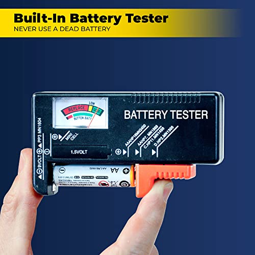 Battery Organizer Storage Case with Tester N867