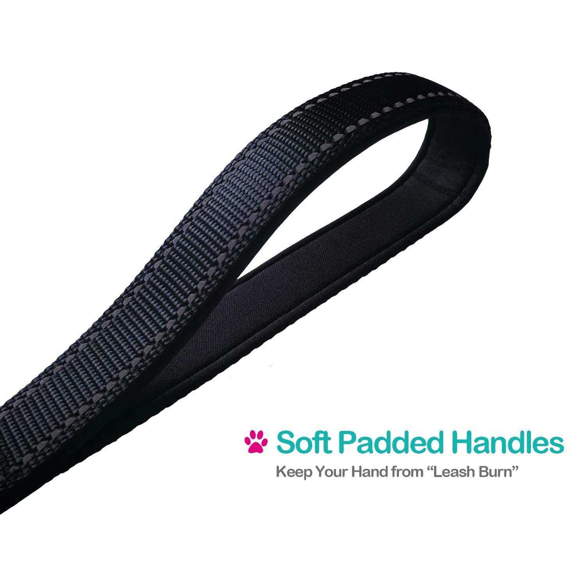 Short Padded Handle Heavy Duty Nylon Dog Leash R62332