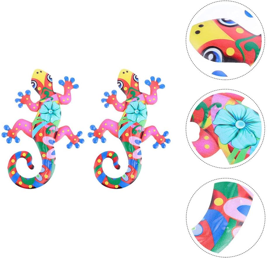 2pcs Iron Gecko Wall Art N67138