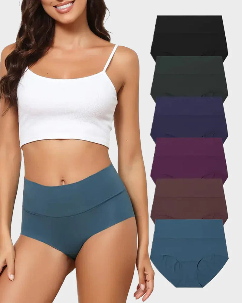 High-Waist No Show Panties 6 Pack C69397