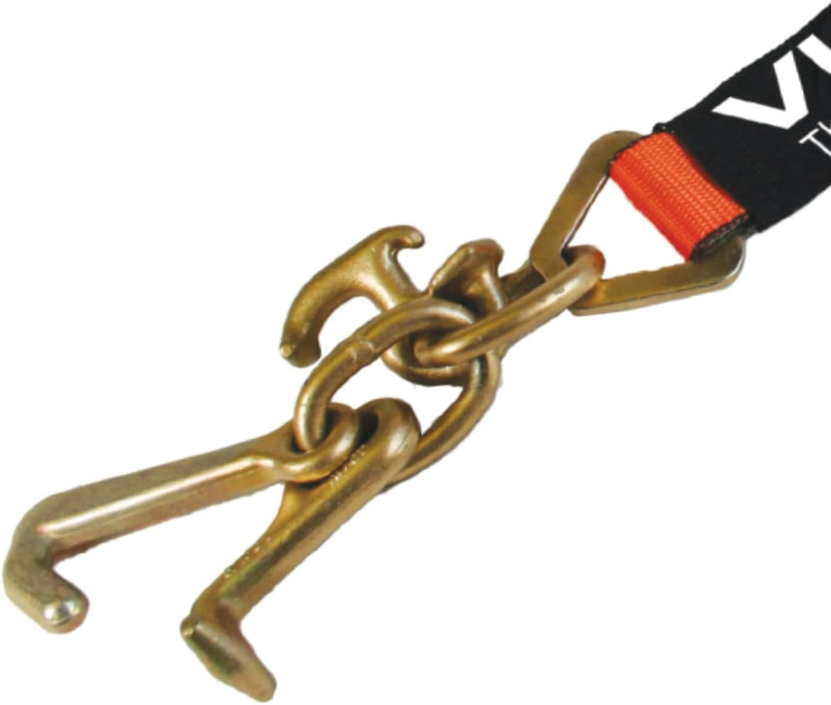 Classic Yellow Car Tie Down with Frame Hook Cluster - 96 Inch - 2 Pack O748