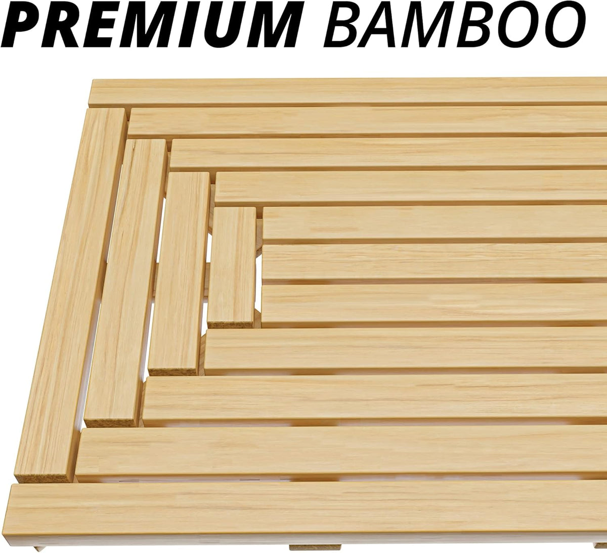 Bamboo Bath Mat Pack of 2 O532806