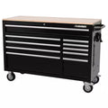 Black Mobile Workbench Cabinet G663