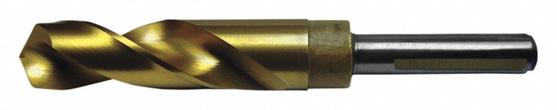 Reduced Shank Drill Bit, 31/32 in, 118 , Cobalt, Tin C611