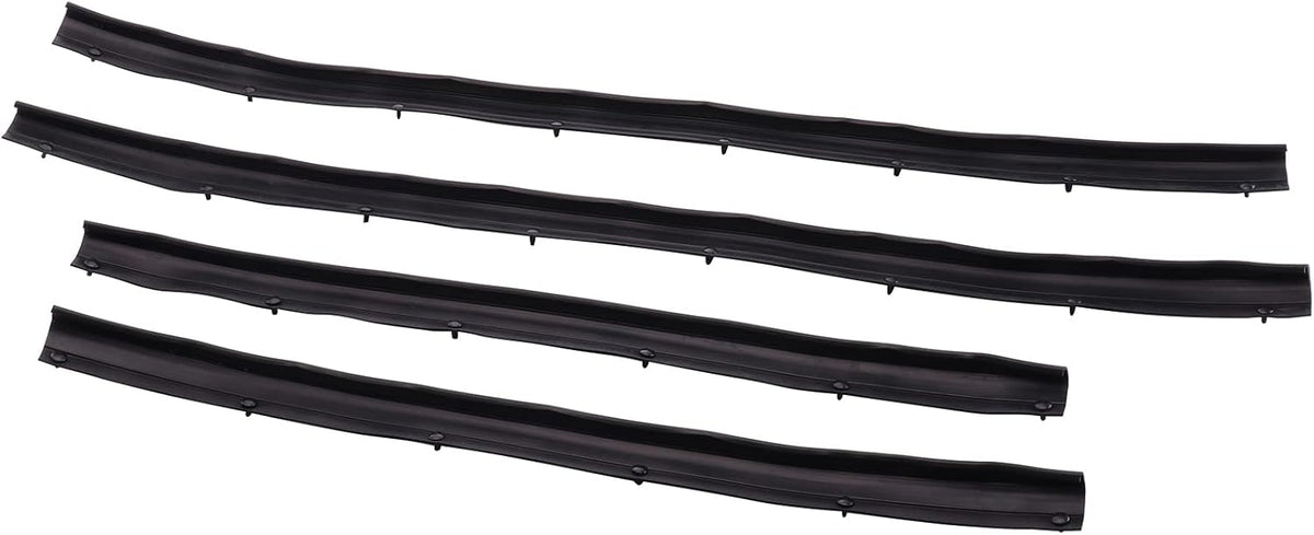 4Pcs Rubber Felt Door Seal Weatherstrip Trim for Ford F250 F350 F450 F550 Super Duty Crew Cab 1999-2016 Pack of 2 P903