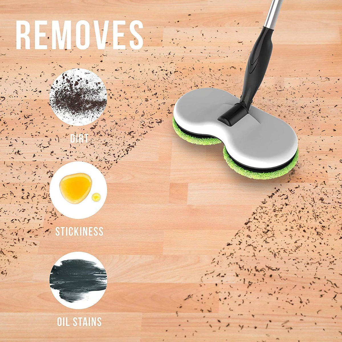 Cordless Rechargeable Electric Mop Floor Cleaner and Scrubber Z156