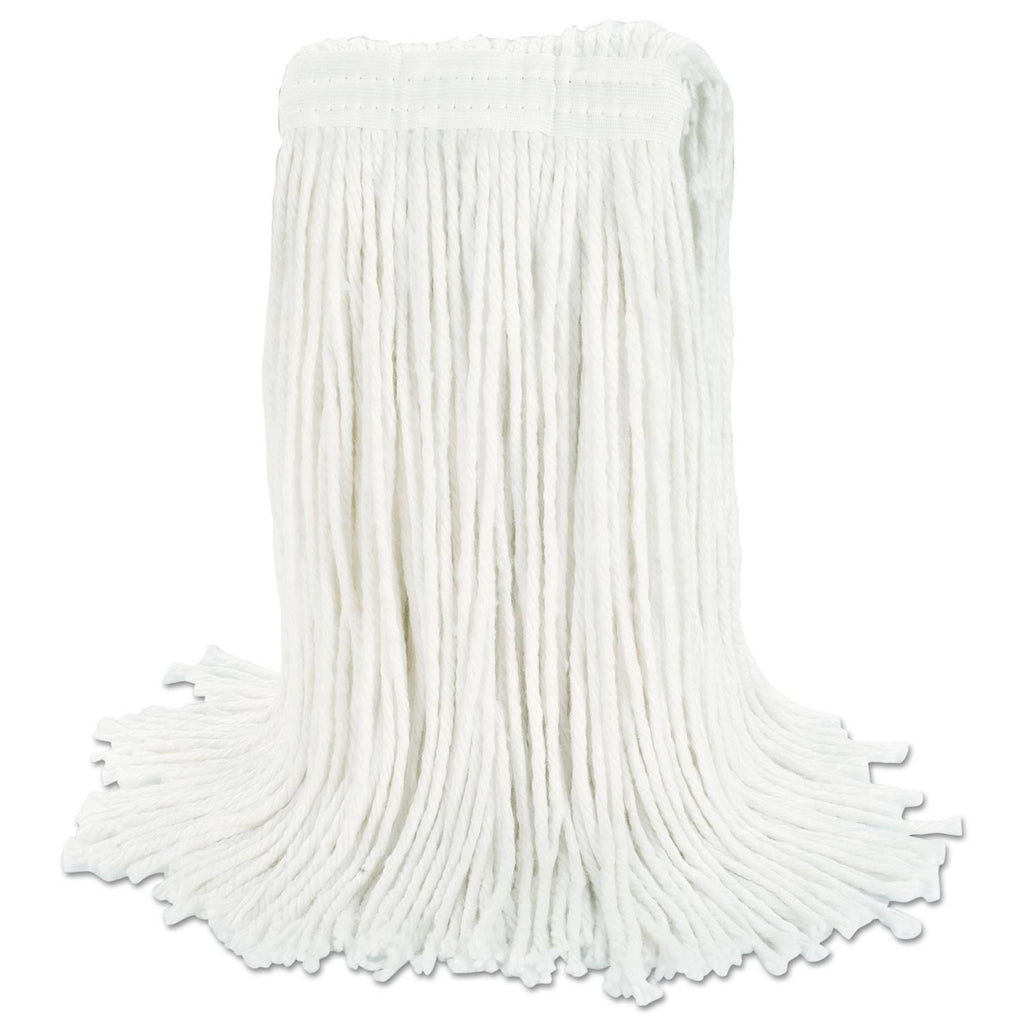 White Rayon Cut-End Wet Mop Head, 12/Carton G6141