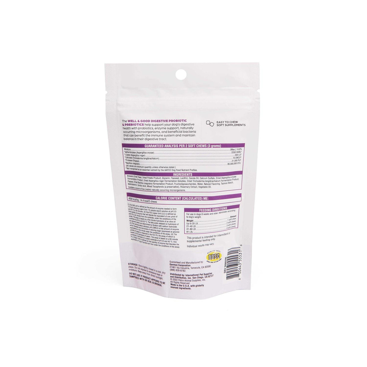 Digestive Enzymes with Probiotics Soft Dog Chews R876