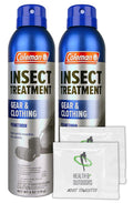 6 oz Permethrin Insect Treatment and Repellent (2 Pack) with Moist Towelettes M28201