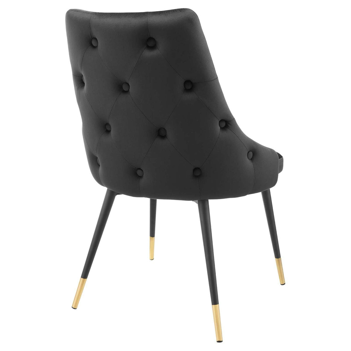 Navy Tufted Velvet Dining Side Chair A466