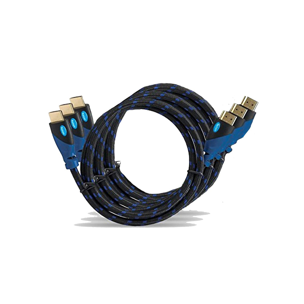 1.5 Ft Braided HDMI Cable with Ethernet, 5 Pack P8959
