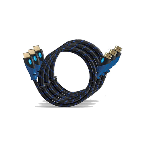 1.5 Ft Braided HDMI Cable with Ethernet, 5 Pack P8959