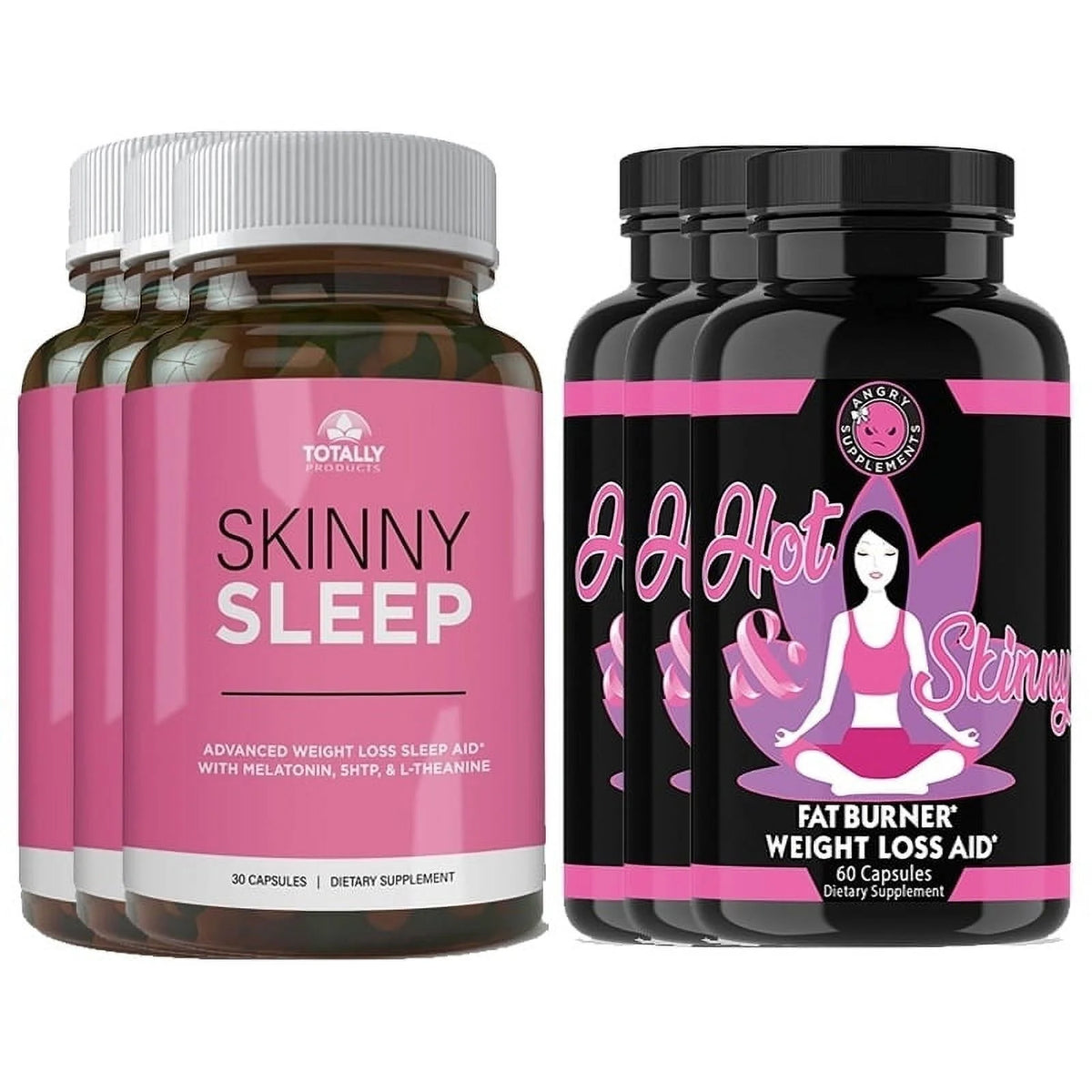 Skinny Sleep and Hot & Skinny Weight Loss Combo Pack 2 Sets U14484