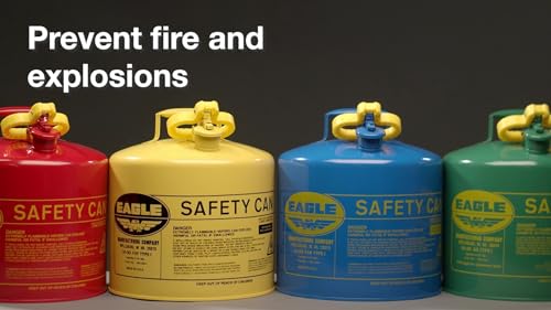 5 Gallon Red Galvanized Steel Safety Gas Can with Flame Arrester and Self-Closing Lid H28558